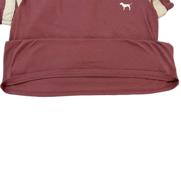 Victoria Secret Pink Varsity Tee SZ XS | Lounge Tee Shirt - Picture 10 of 11